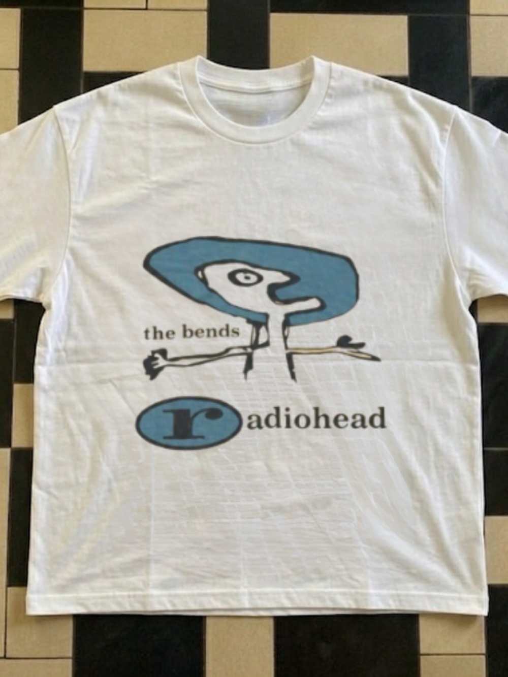 Gildan White Radiohead Graphic Tee